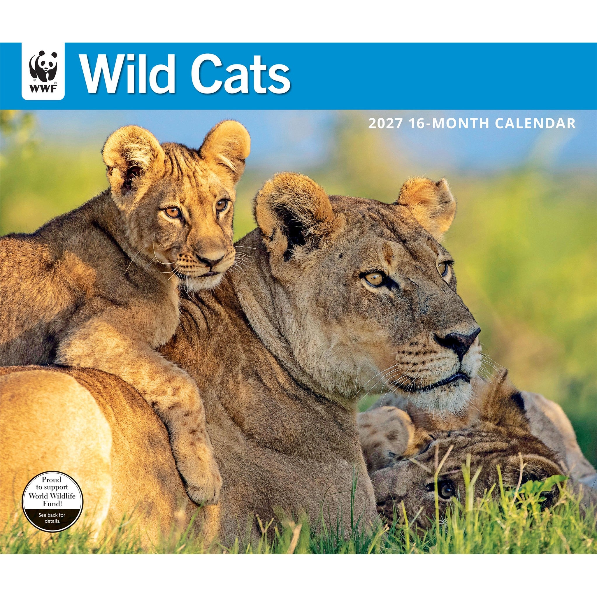 World Wildlife Fund Wild Cats 2027 Wall Calendar