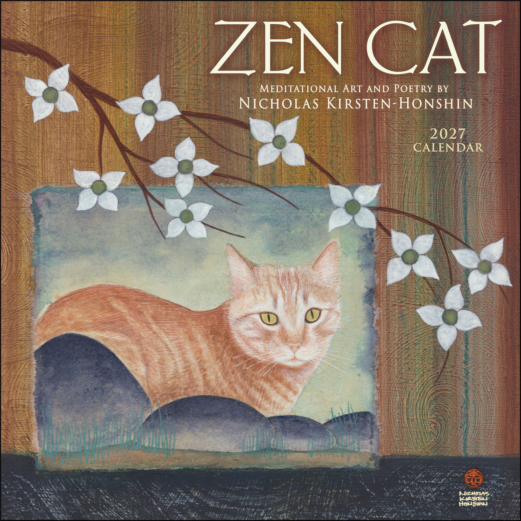 Zen Cat 2027 Wall Calendar - Online Only
