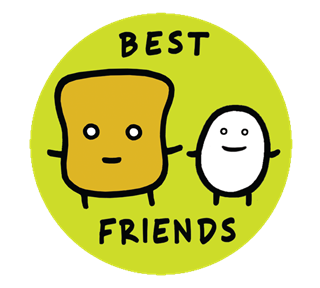 Best Friends Vinyl Sticker