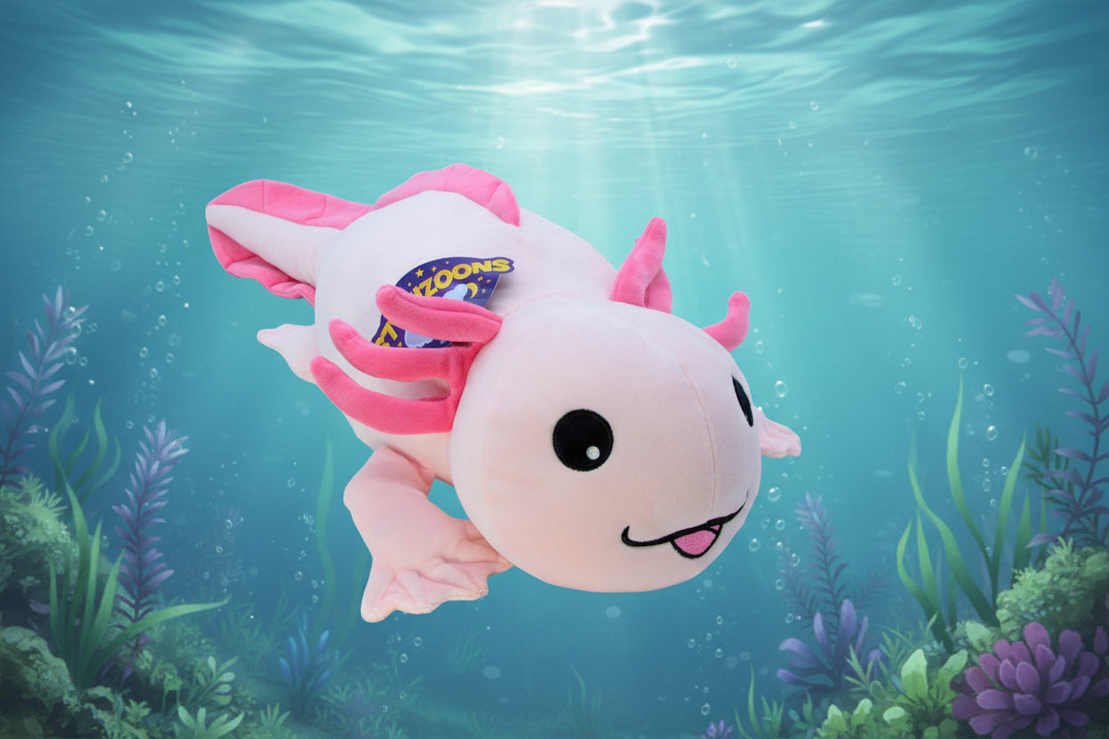 Axolotl Snoozimal 20in Plush - Calendar Club Canada