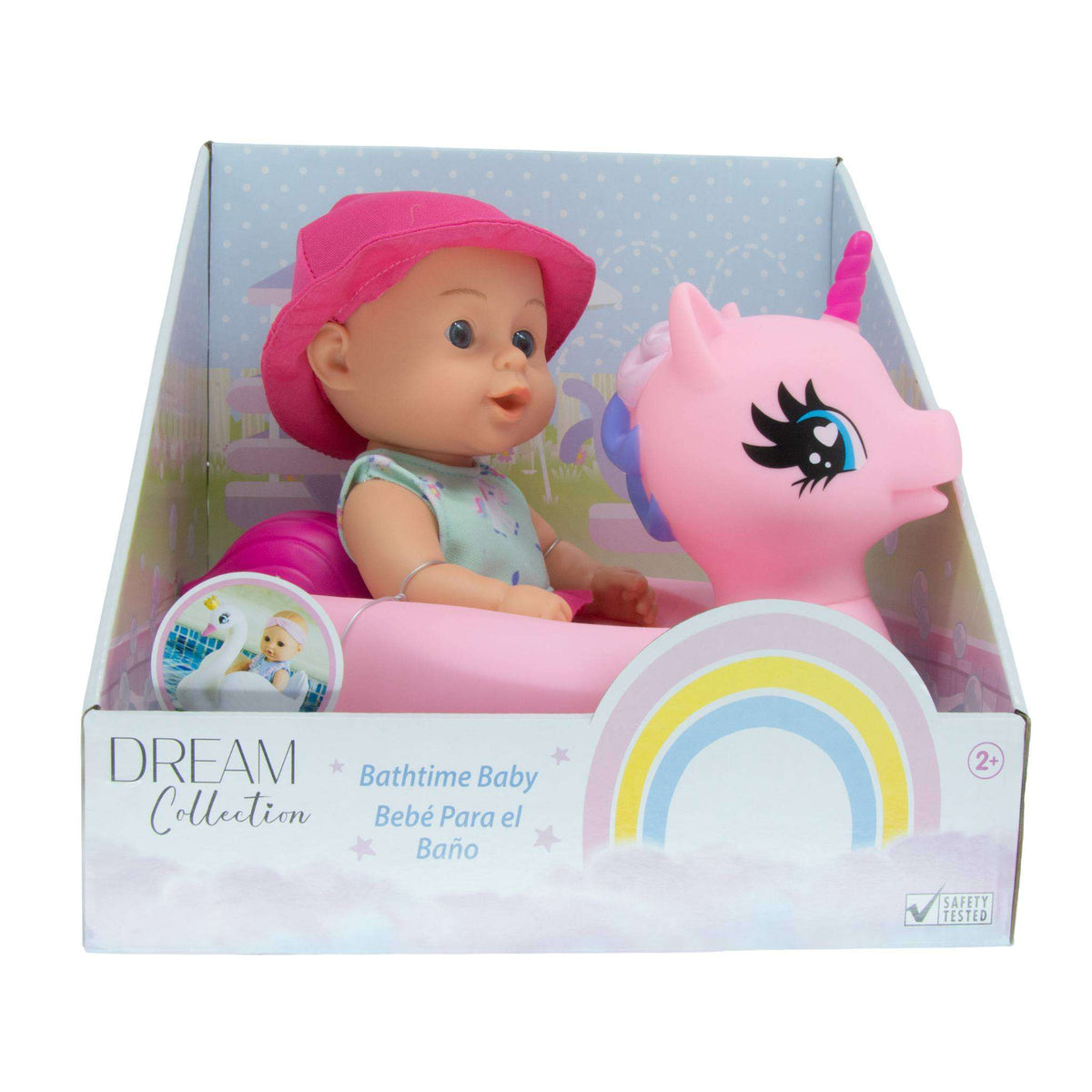 Bath Time 10in Baby Doll with Assorted Floaties