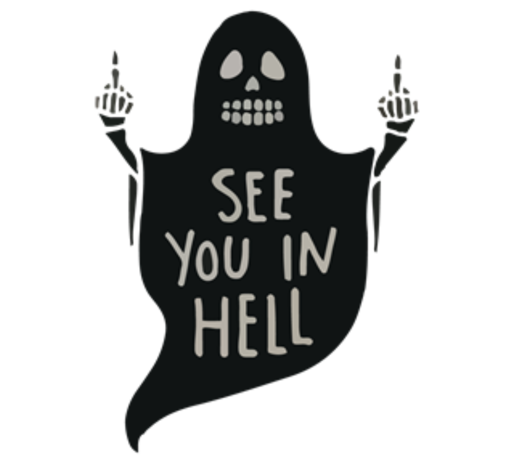 See You in Hell Vinyl Sticker