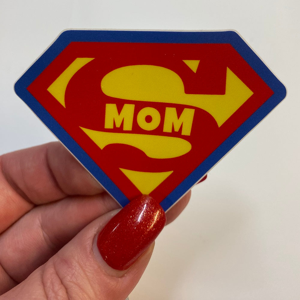 Super Mom Vinyl Sticker