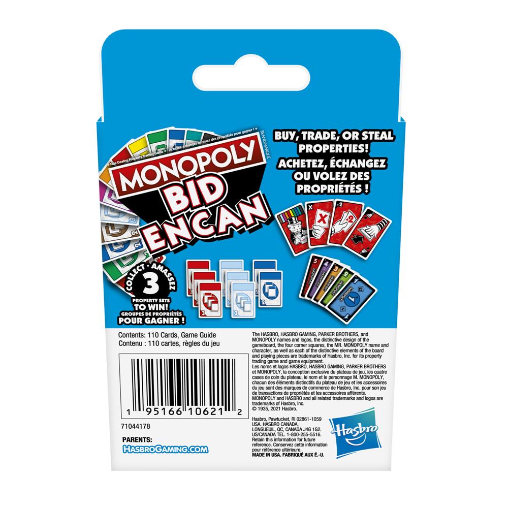 Monopoly Bid Game