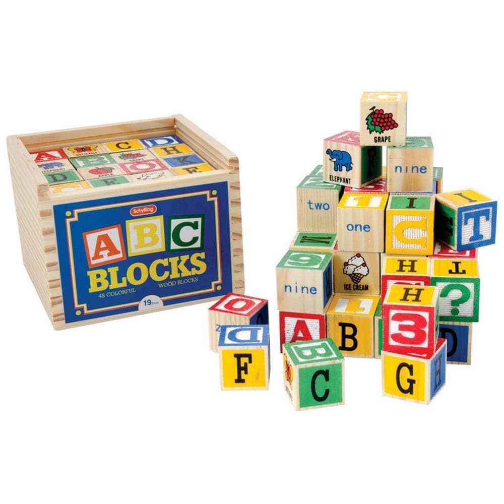 ABC Alphabet Blocks 48 Pieces Product Alternate Image