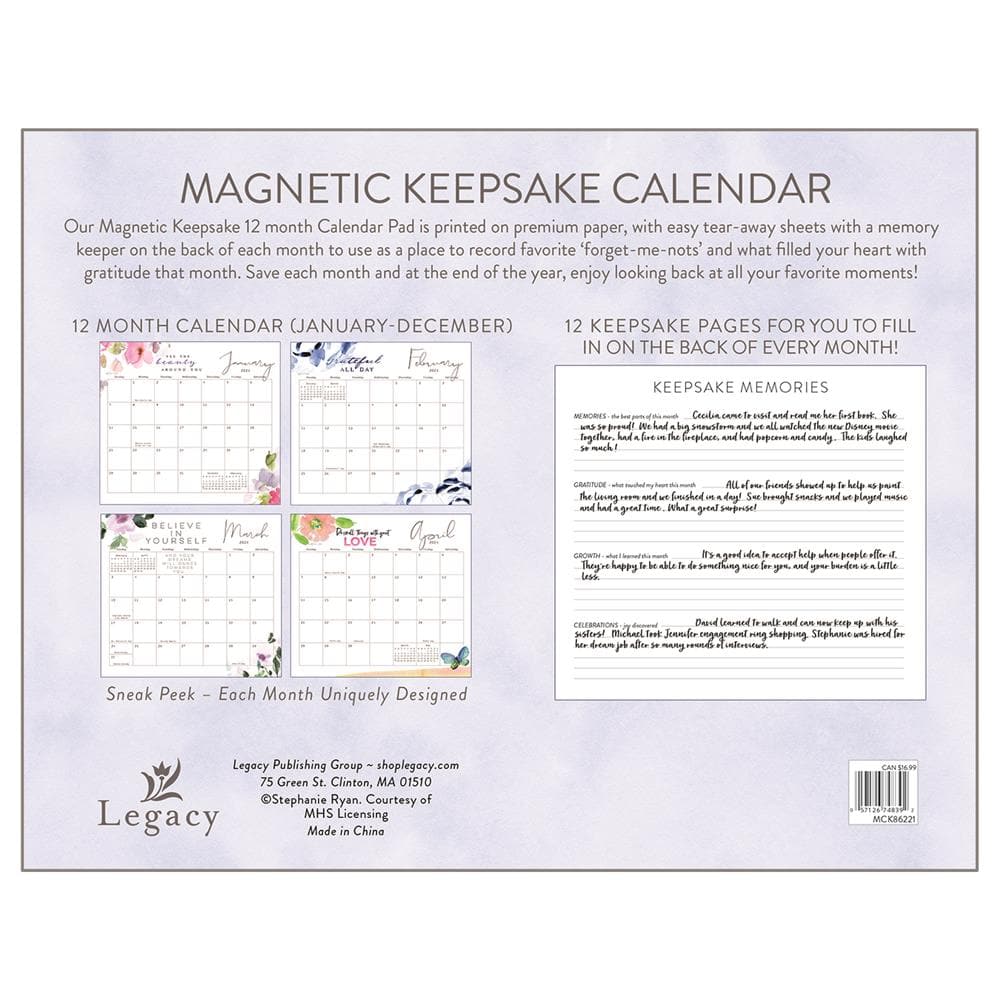 Gratitude Keepsake 2024 Special Edition Magnetic Mini Calendar product image