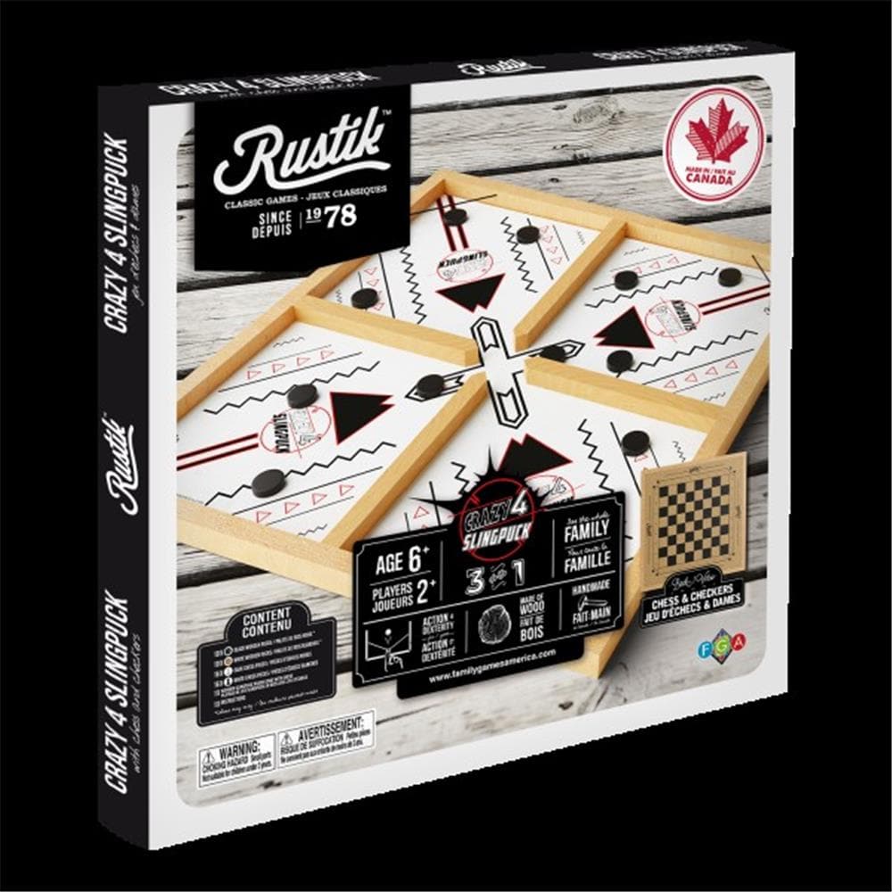 RUSTIK 3in1 Crazy 4 Slingpuck Ches Checker product image