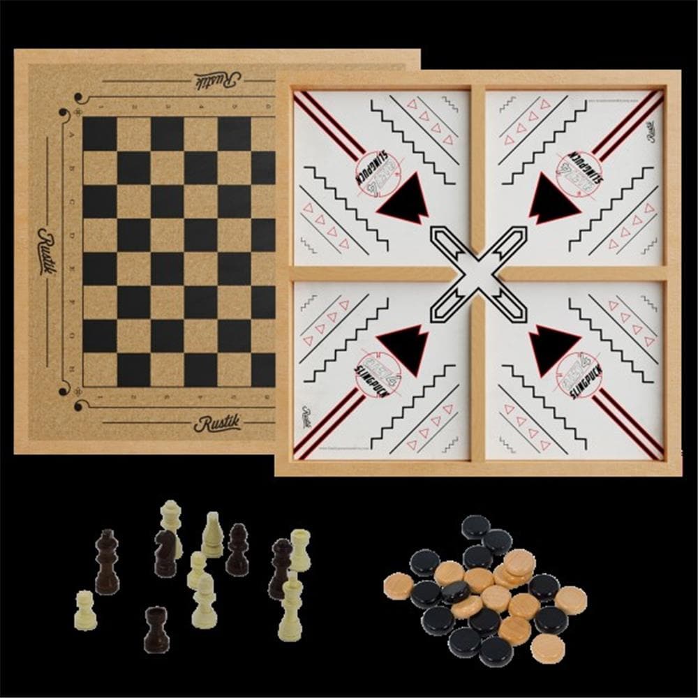 RUSTIK 3in1 Crazy 4 Slingpuck Ches Checker product image