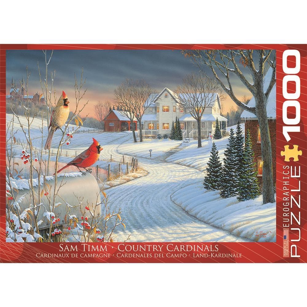 Country Cardinals Animal Jigsaw Puzzle (1000 Piece)