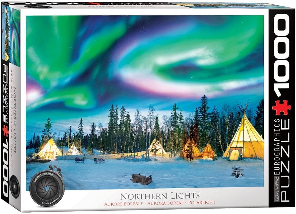 Northern Lights Yellowknife Nature Jigsaw Puzzle (1000 Piece)