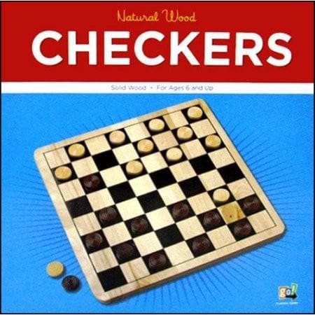 Checkers w/Natural Board - Calendar Club of Canada