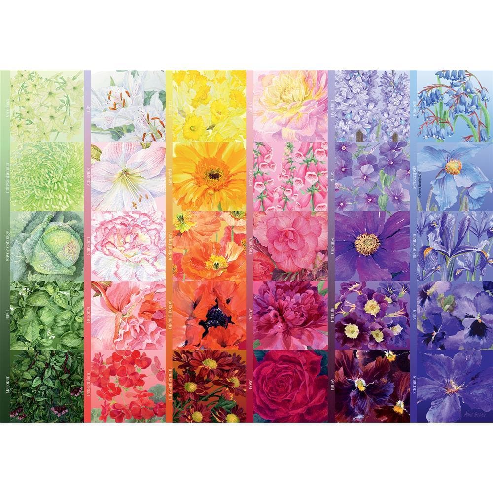 The Gardeners Palette No 1 Colour Puzzle 1000 Piece Alternate Image 2