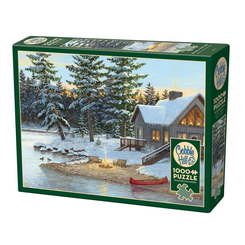 Winter at the Cabin Exclusive Jigsaw Puzzle (1000 Piece)
