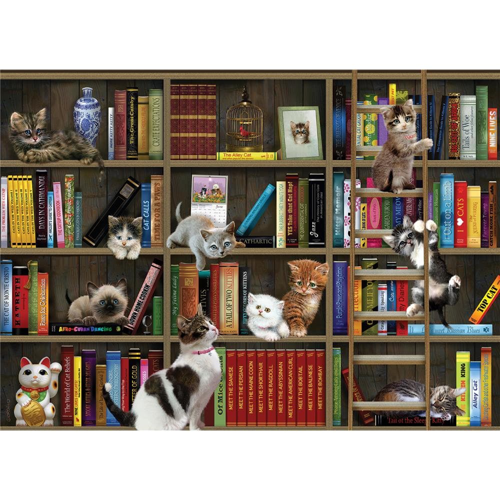 Kitty Librarians Exclusive Jigsaw Puzzle (1000 Piece) product image