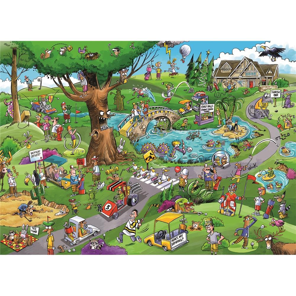 DoodleTown Par for the Course Jigsaw Puzzle (1000 Piece) product image