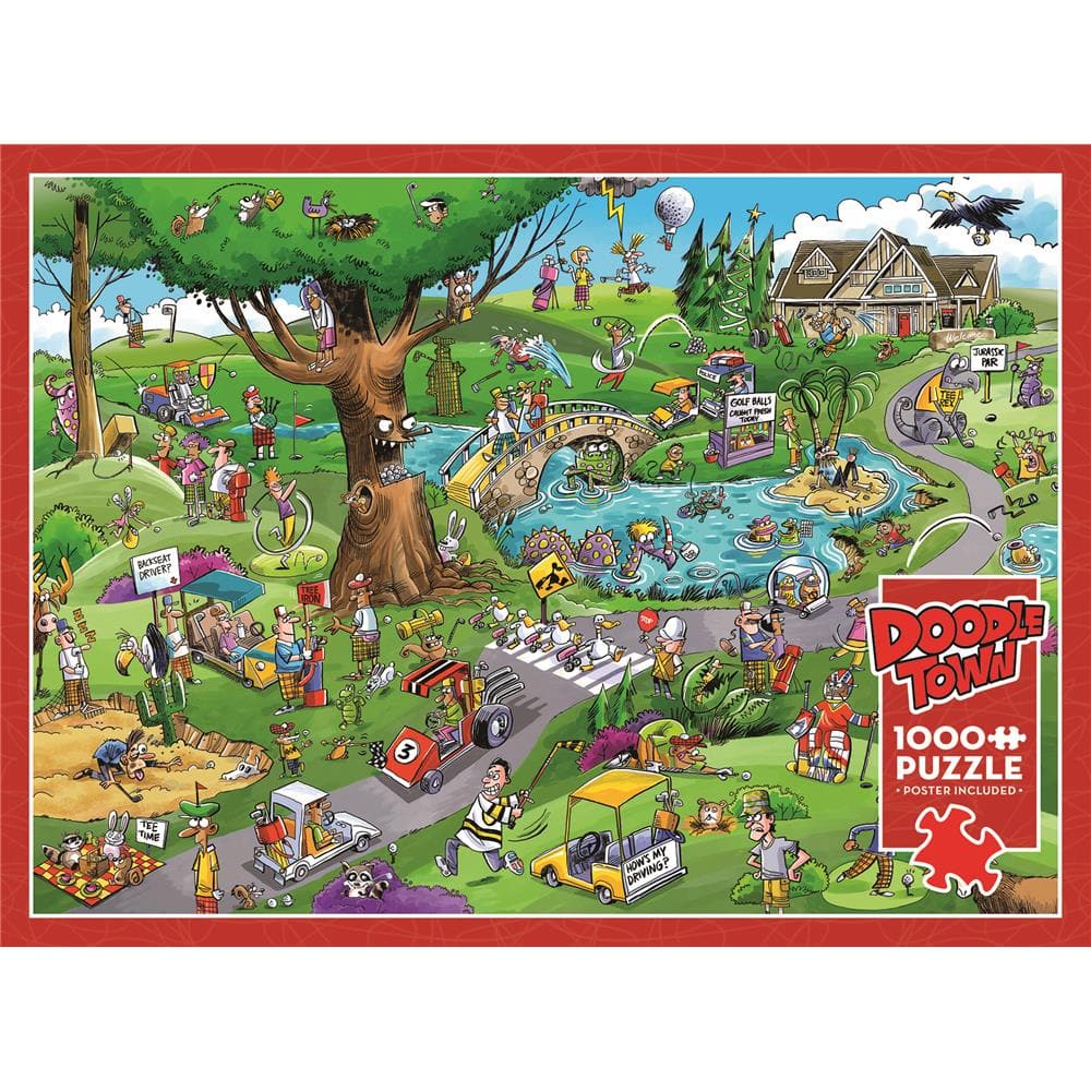 DoodleTown Par for the Course Jigsaw Puzzle (1000 Piece) product image
