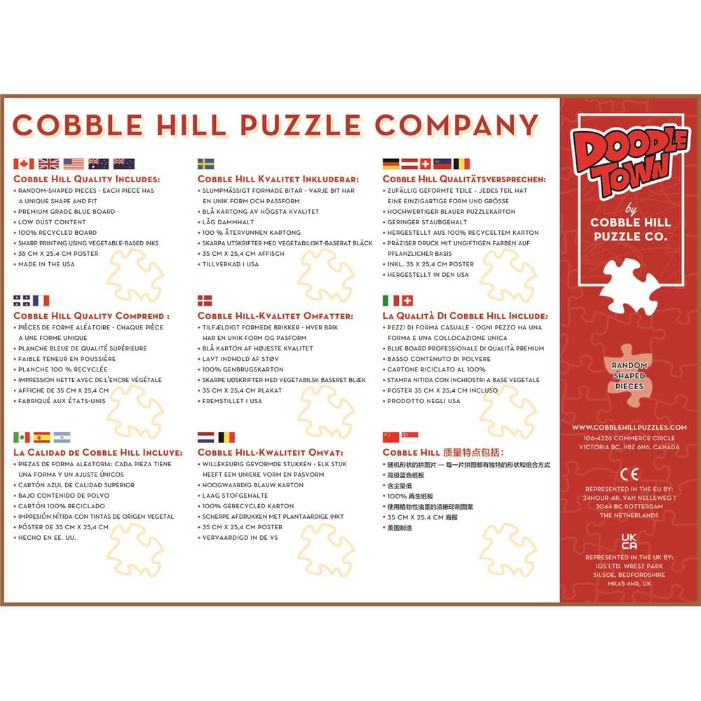 COBBLE HILL - Doodletown - Gone Fishing (1000-Piece Puzzle)