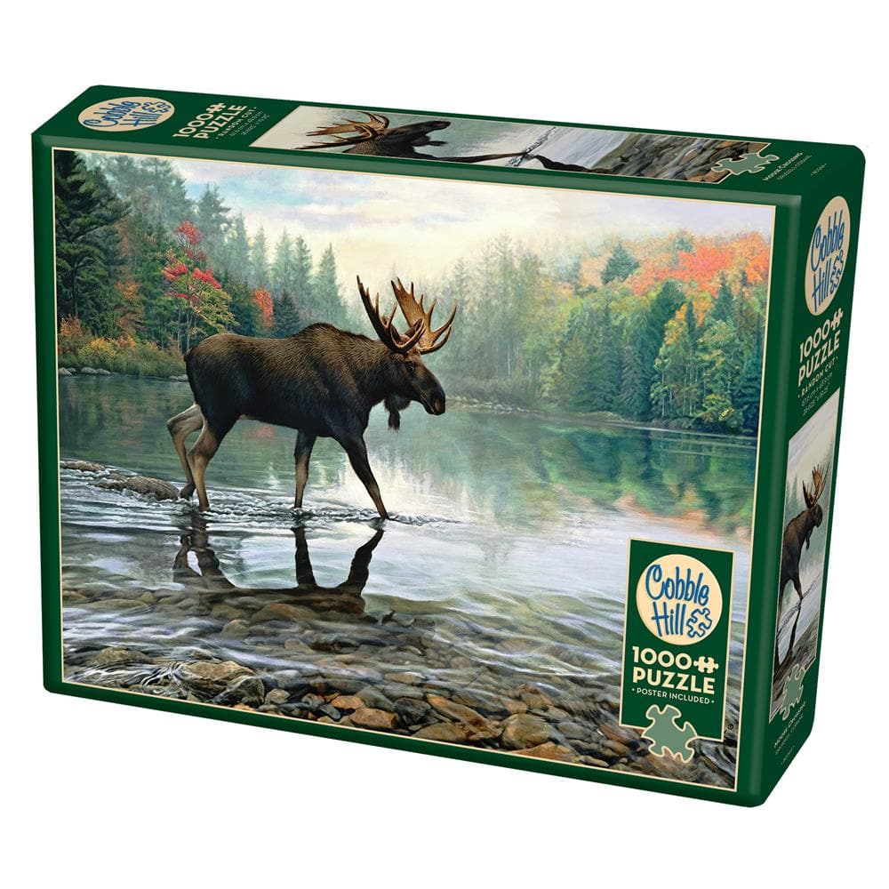 Moose Crossing Jigsaw Puzzle (1000 Piece)