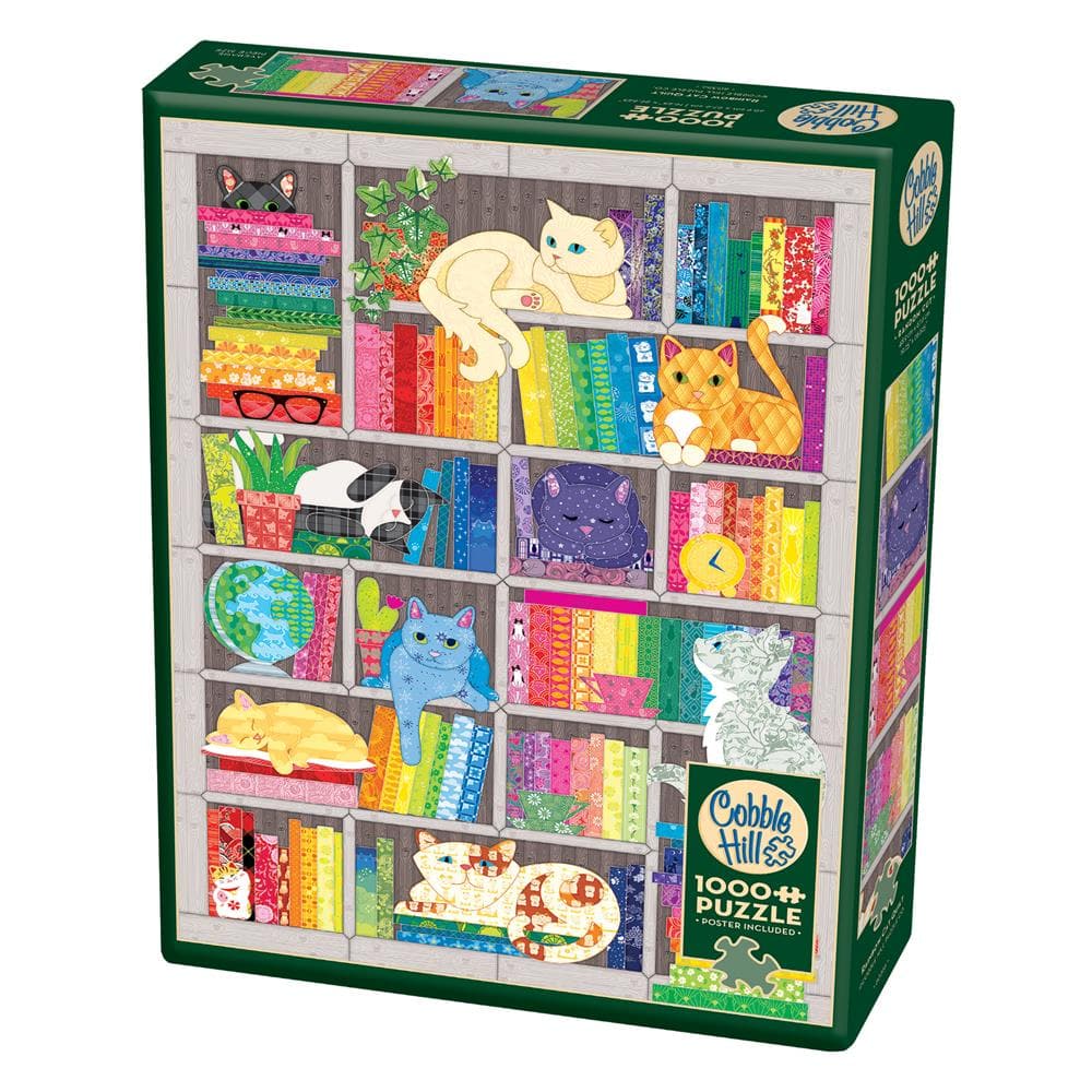 Rainbow Cat Quilt Jigsaw Puzzle (1000 Piece)