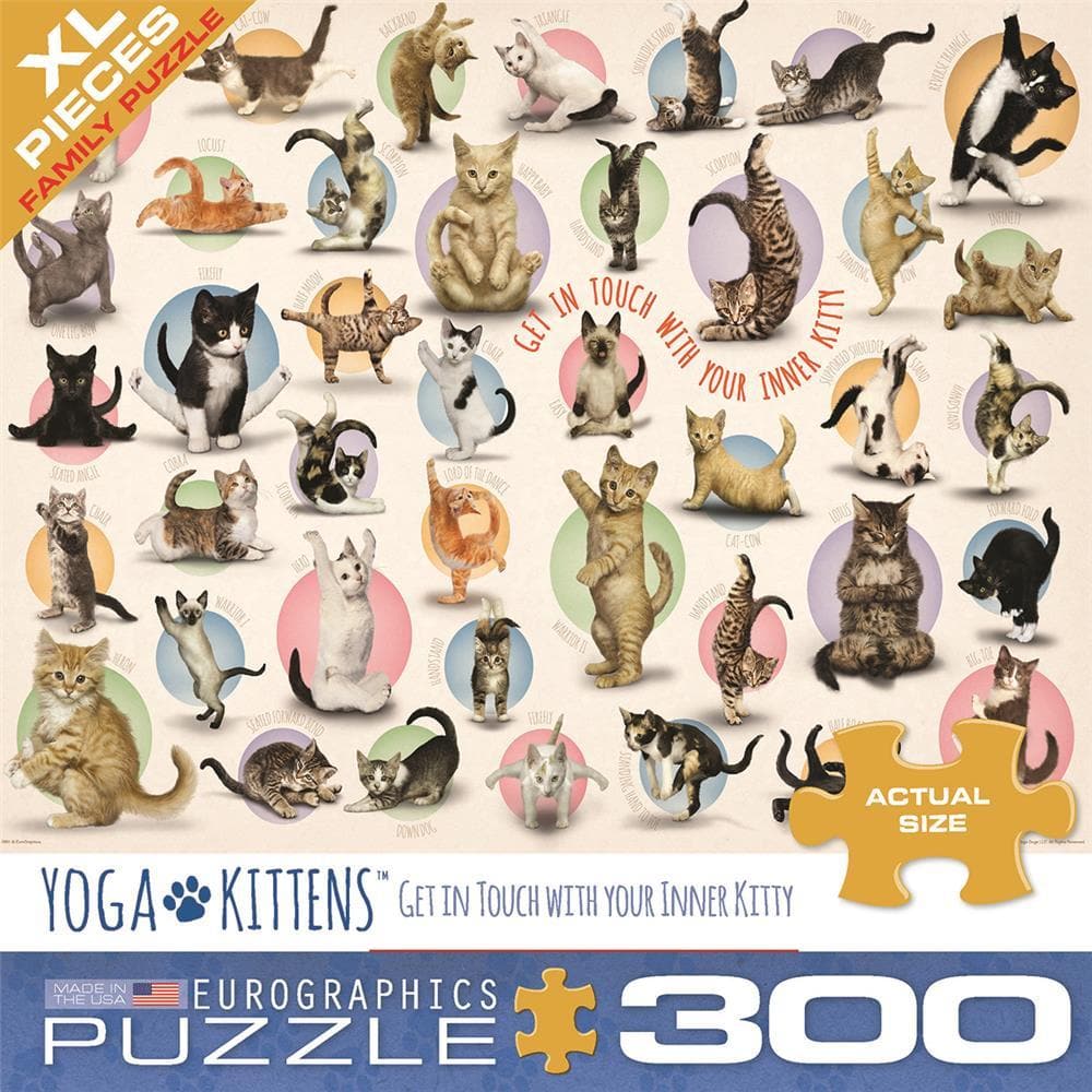 Yoga Kittens Animal Puzzle (300 Piece) - Online Exclusive