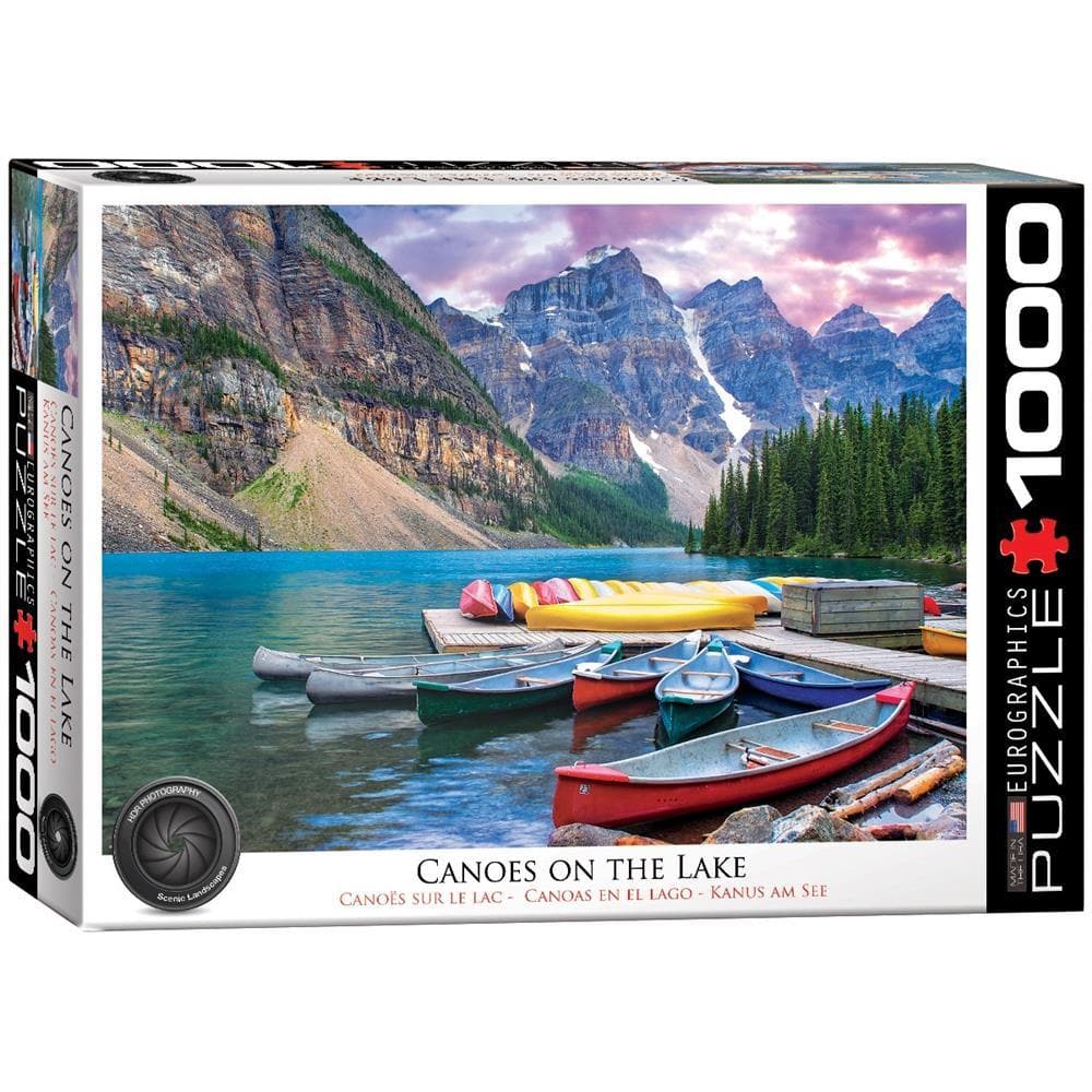 Canoes on the Lake Nature Jigsaw Puzzle (1000 Piece)