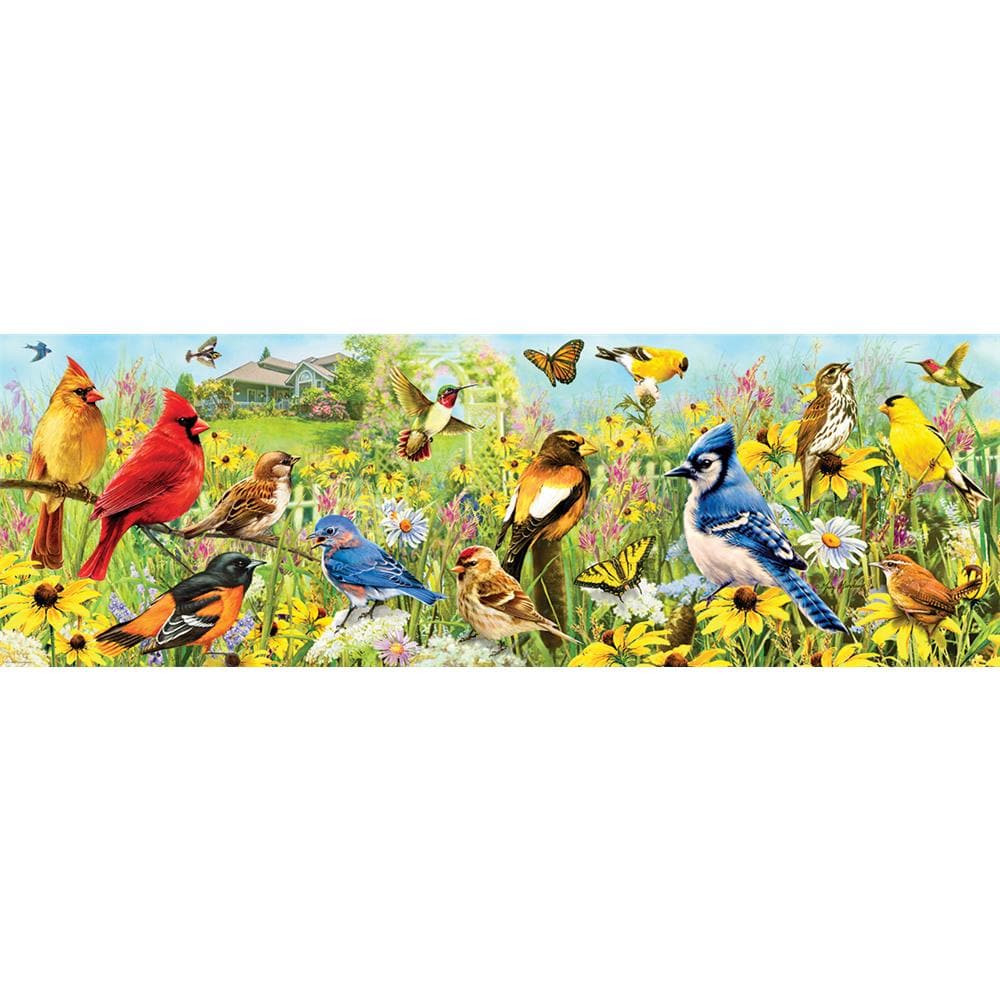 Backyard Birds Pano Jigsaw Puzzle (1000 Piece) product image