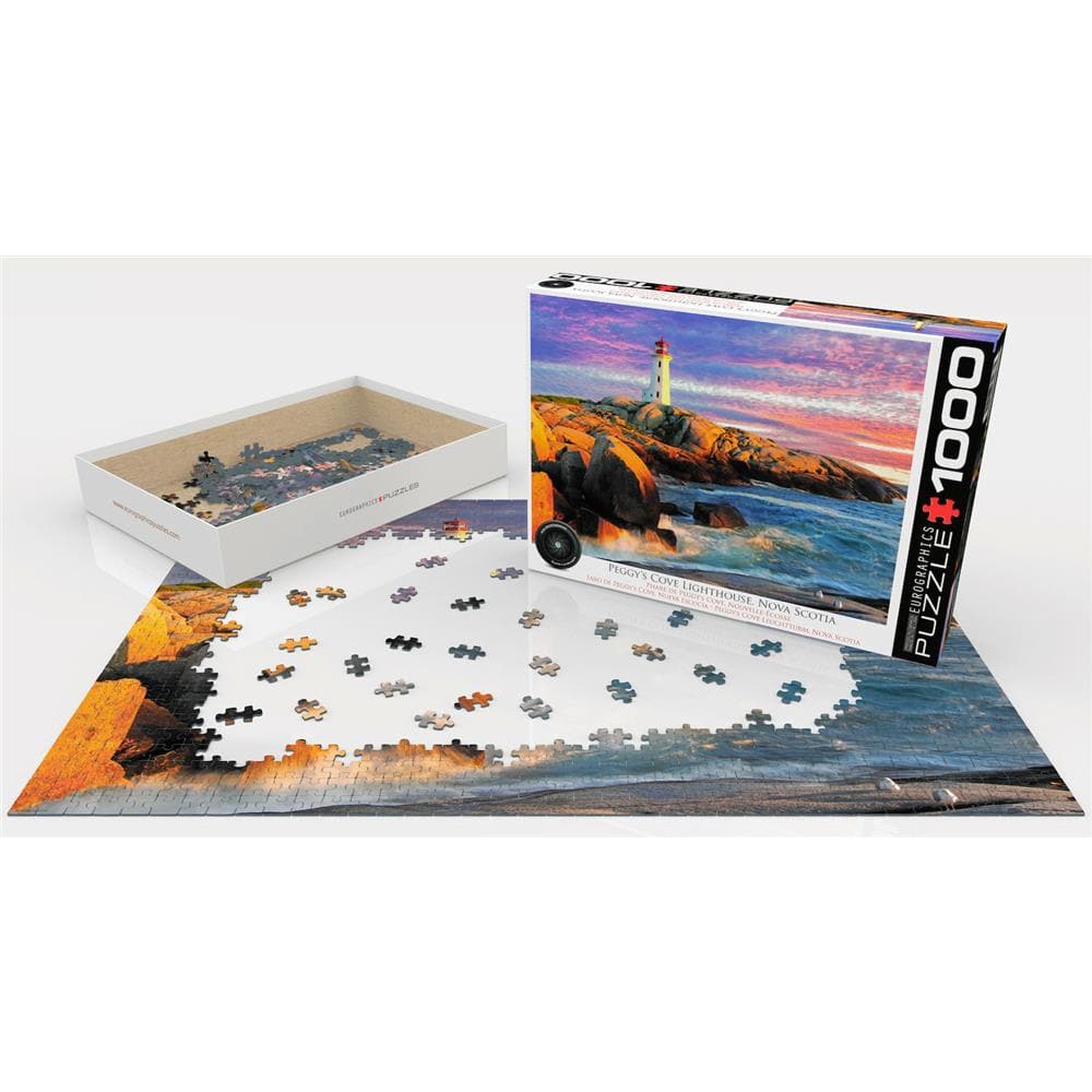 Peggy's Cove Lighthouse Nova Scotia Jigsaw Puzzle (1000 Piece)