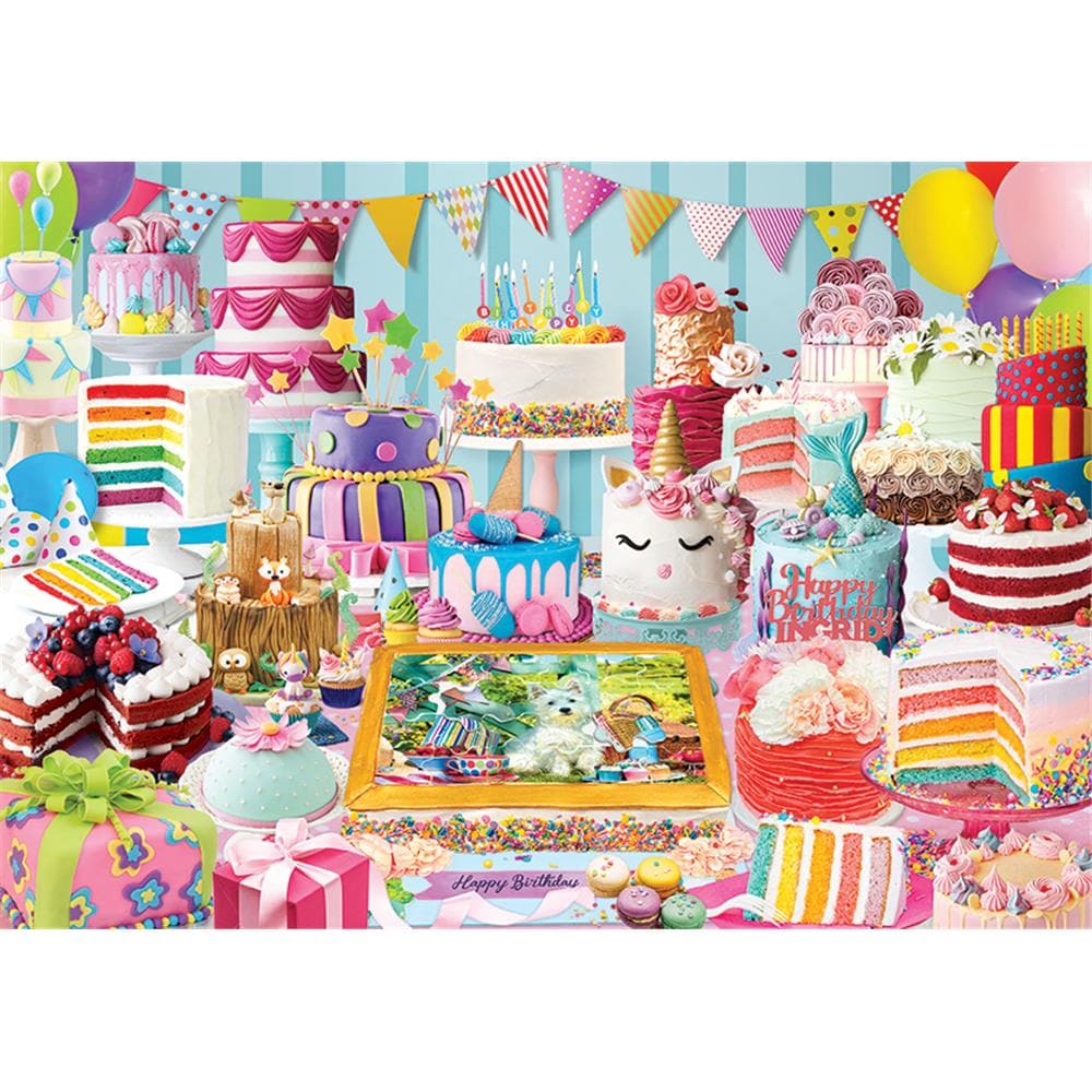 Birthday Party Cakes Jigsaw Puzzle (1000 Piece) product image