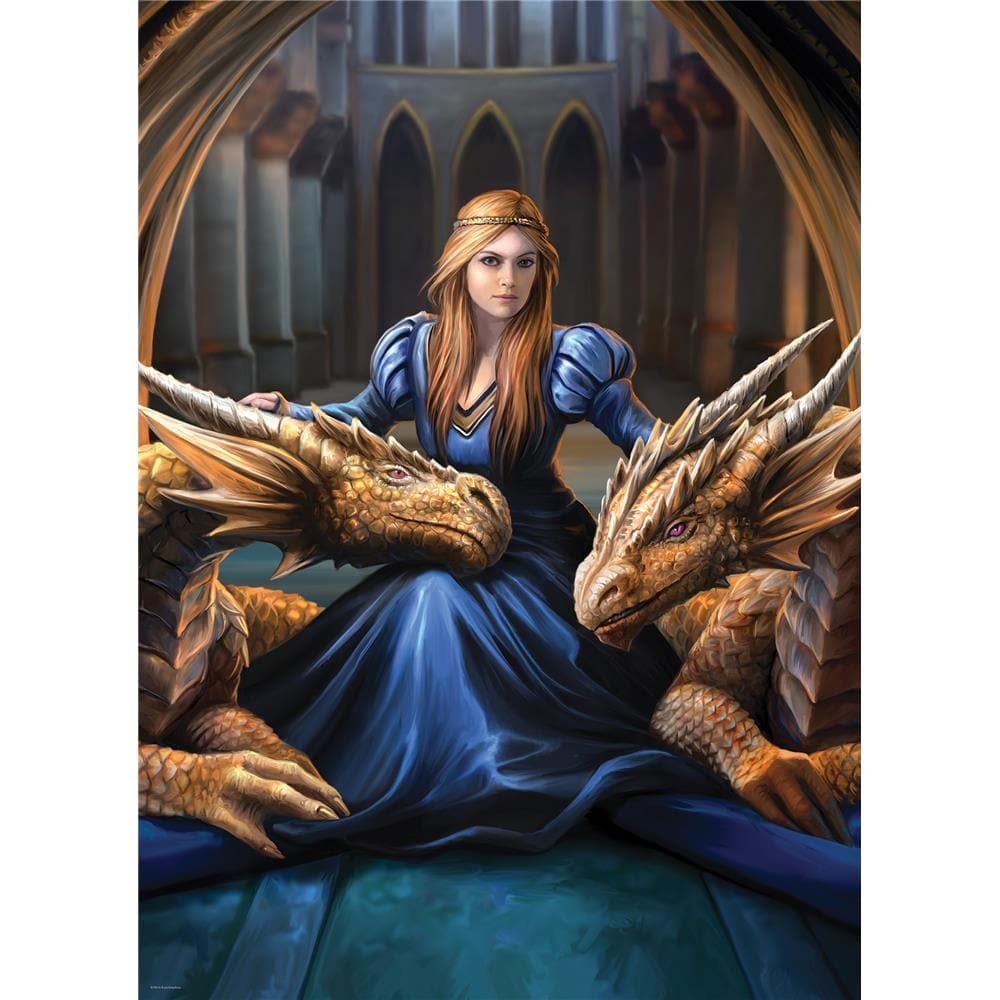 Fierce Loyalty Dragon Girl by Anne Stokes Jigsaw Puzzle (1000 Piece)