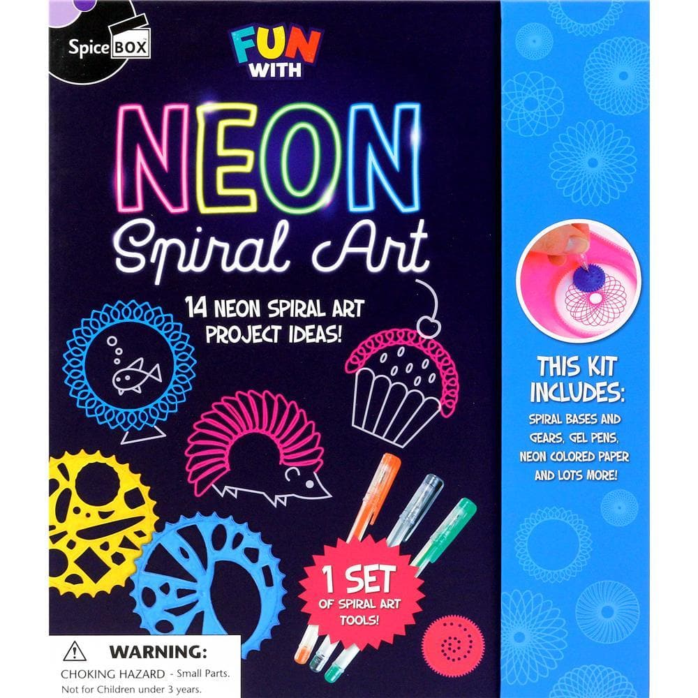 Fun With Neon Spiral Art product image