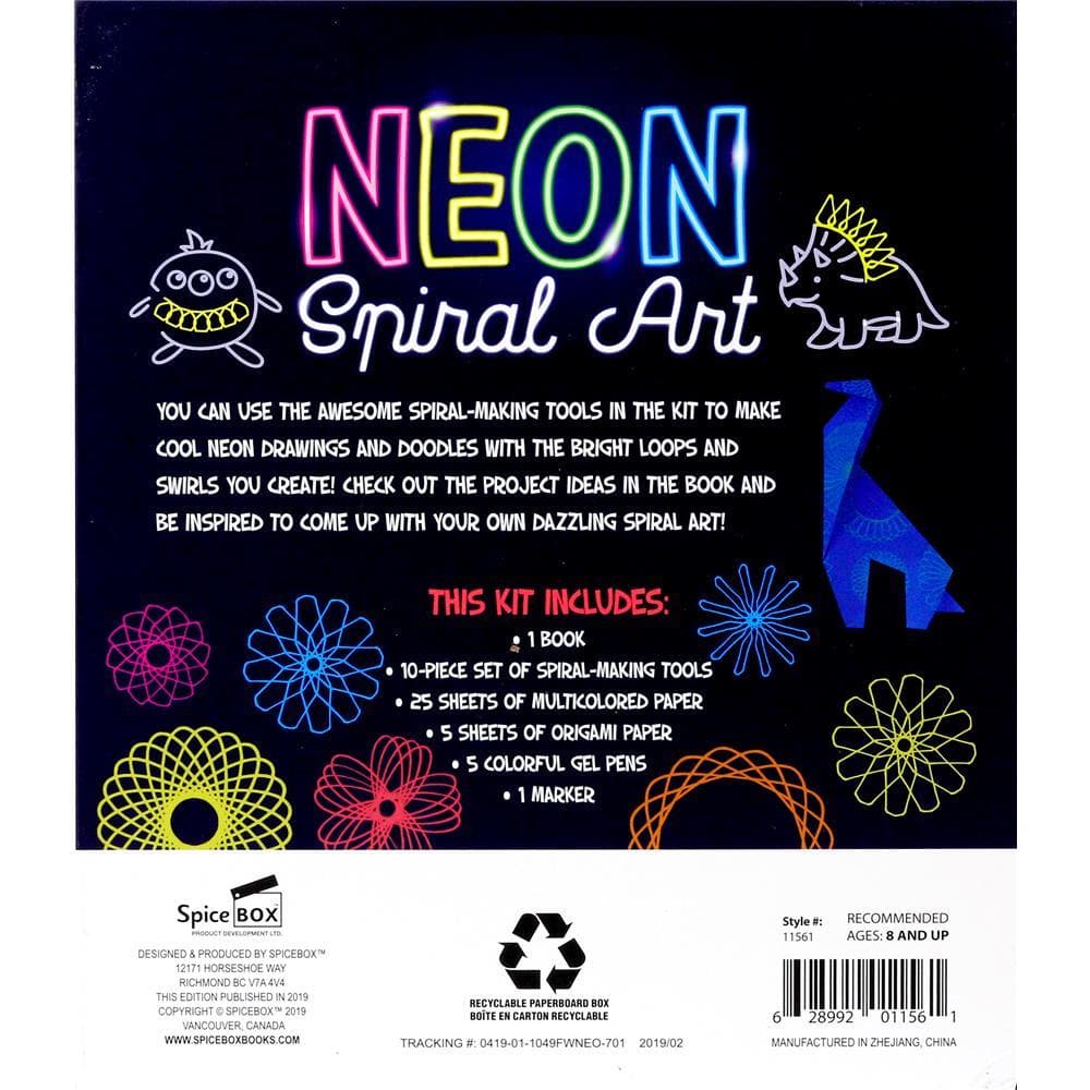 Fun With Neon Spiral Art product image