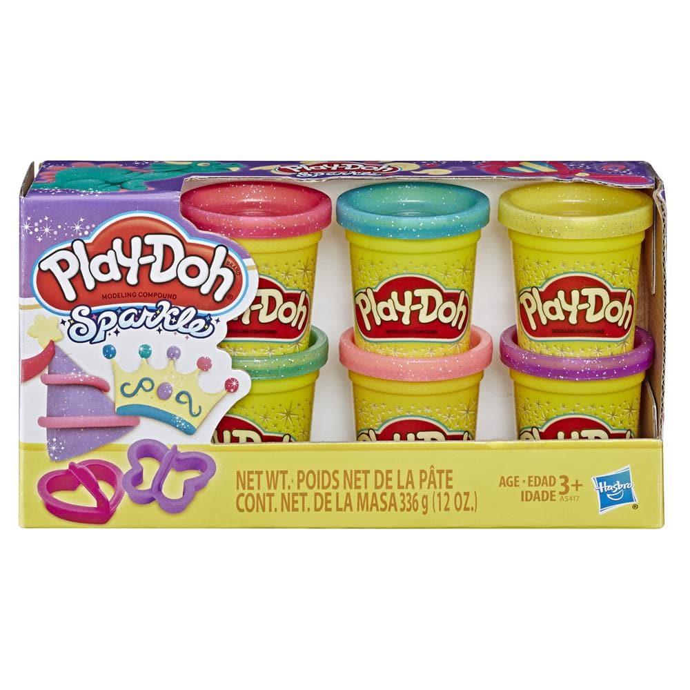 Play Doh Sparkle 6pk Glitter Compound product image