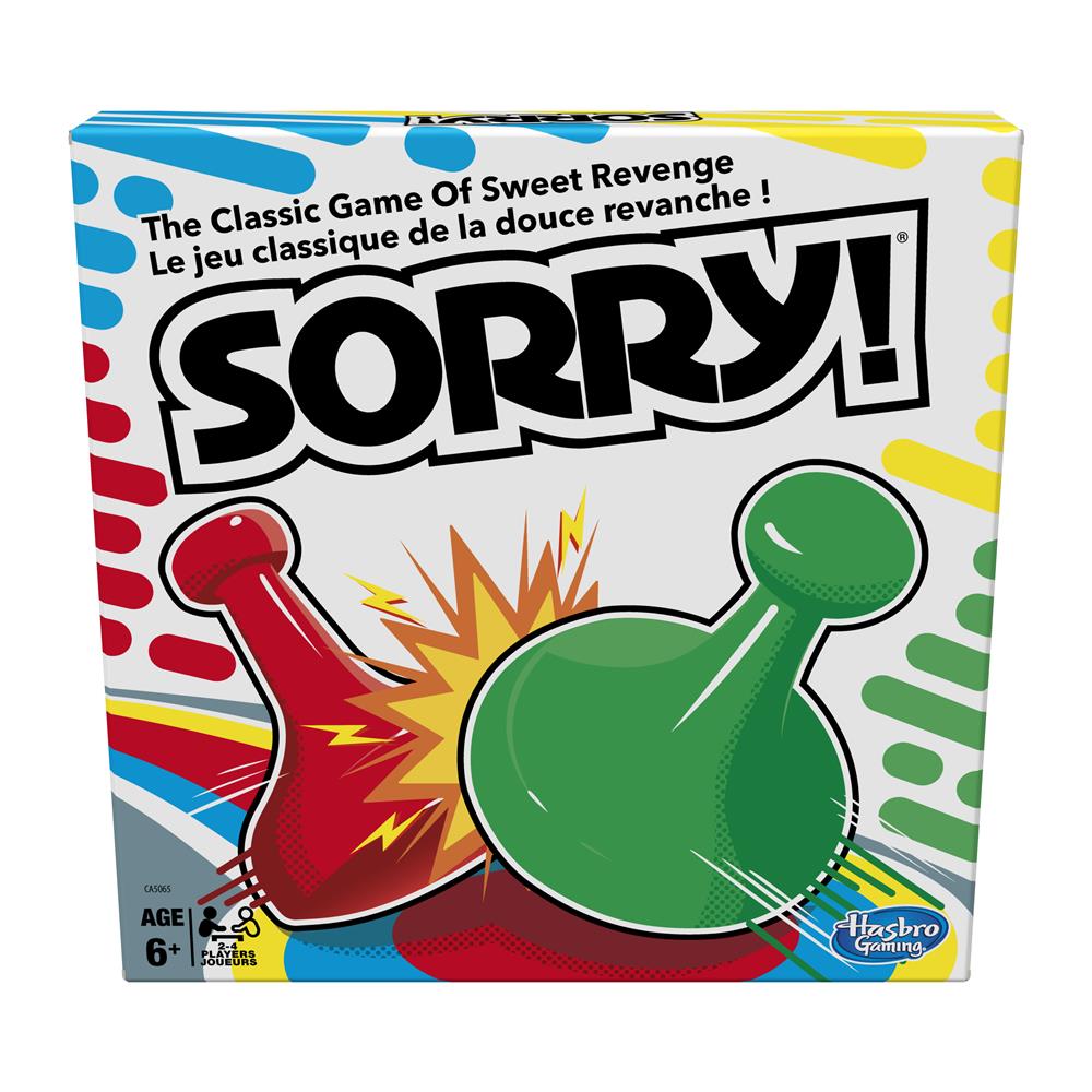 Sorry board game by Hasbro | Calendar Club