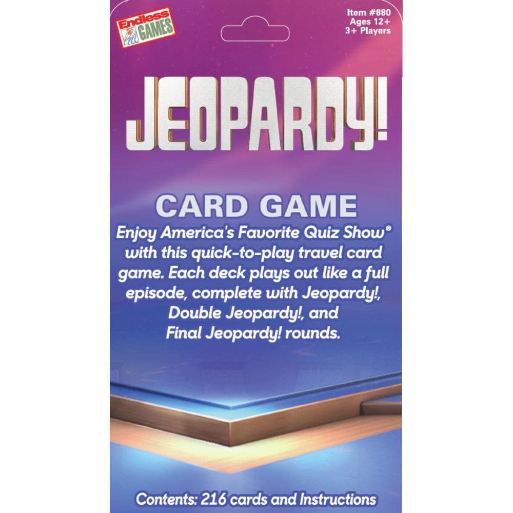 Jeopardy Card Back Image