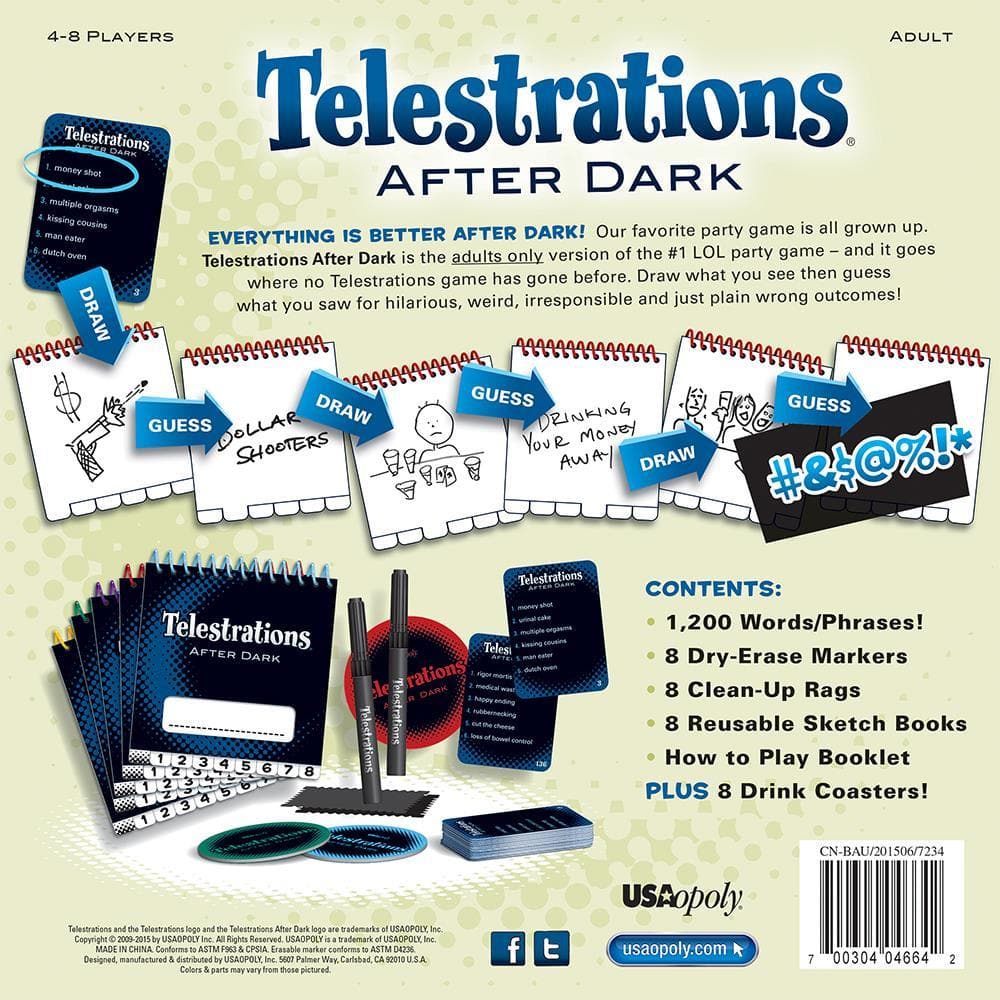 Telestrations After Dark Party Drawing Game - Calendar Club Canada