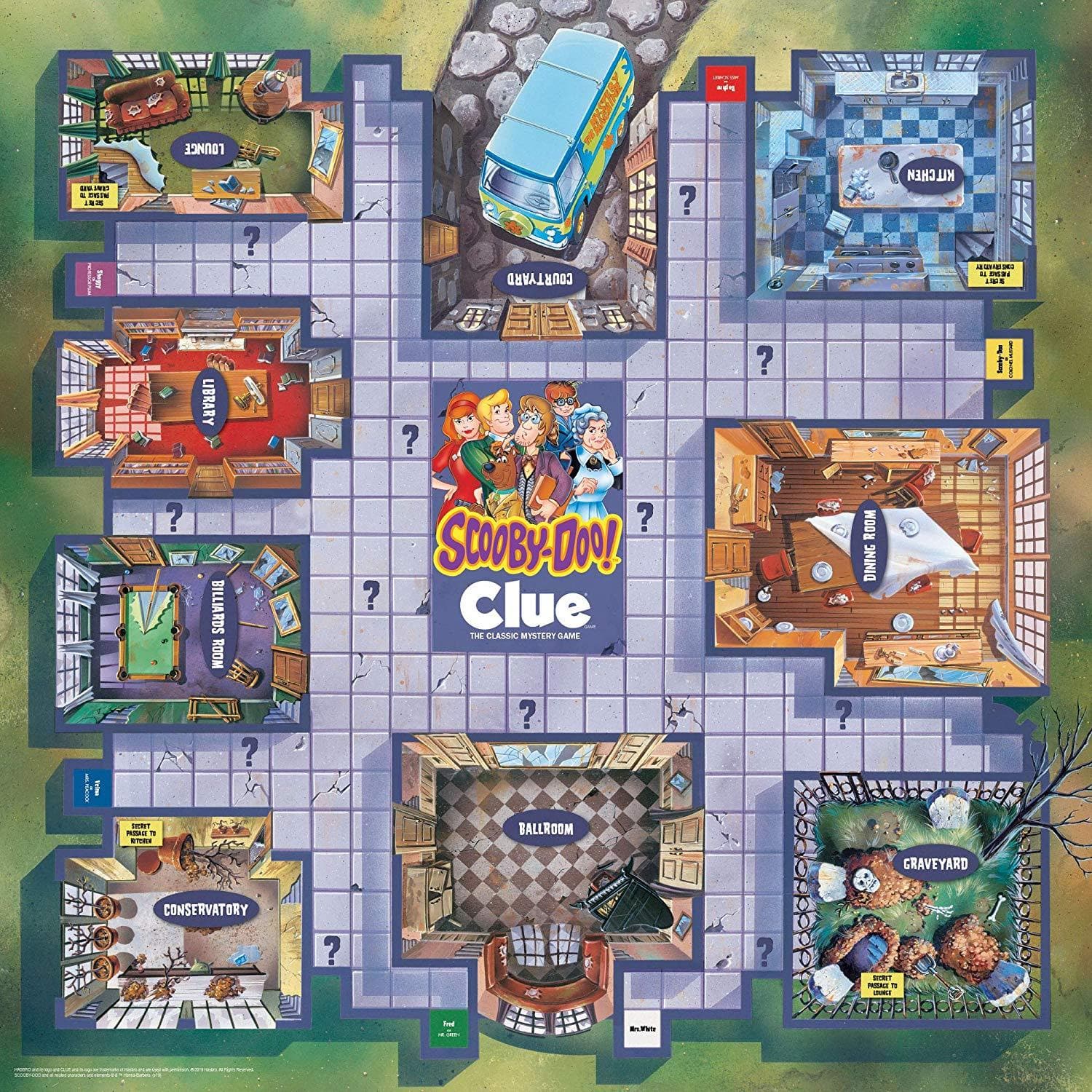 700304151858 Clue Scooby Doo game board image