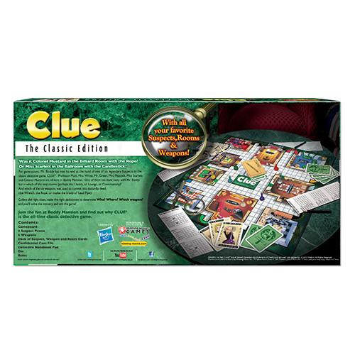 Clue Classic Edition Family Board Game - Calendar Club Canada