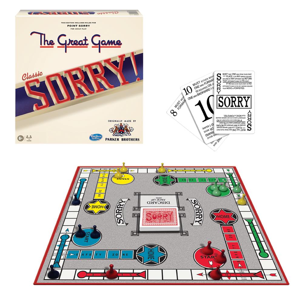 Sorry Classic Board Game by Hasbro - Calendar Club