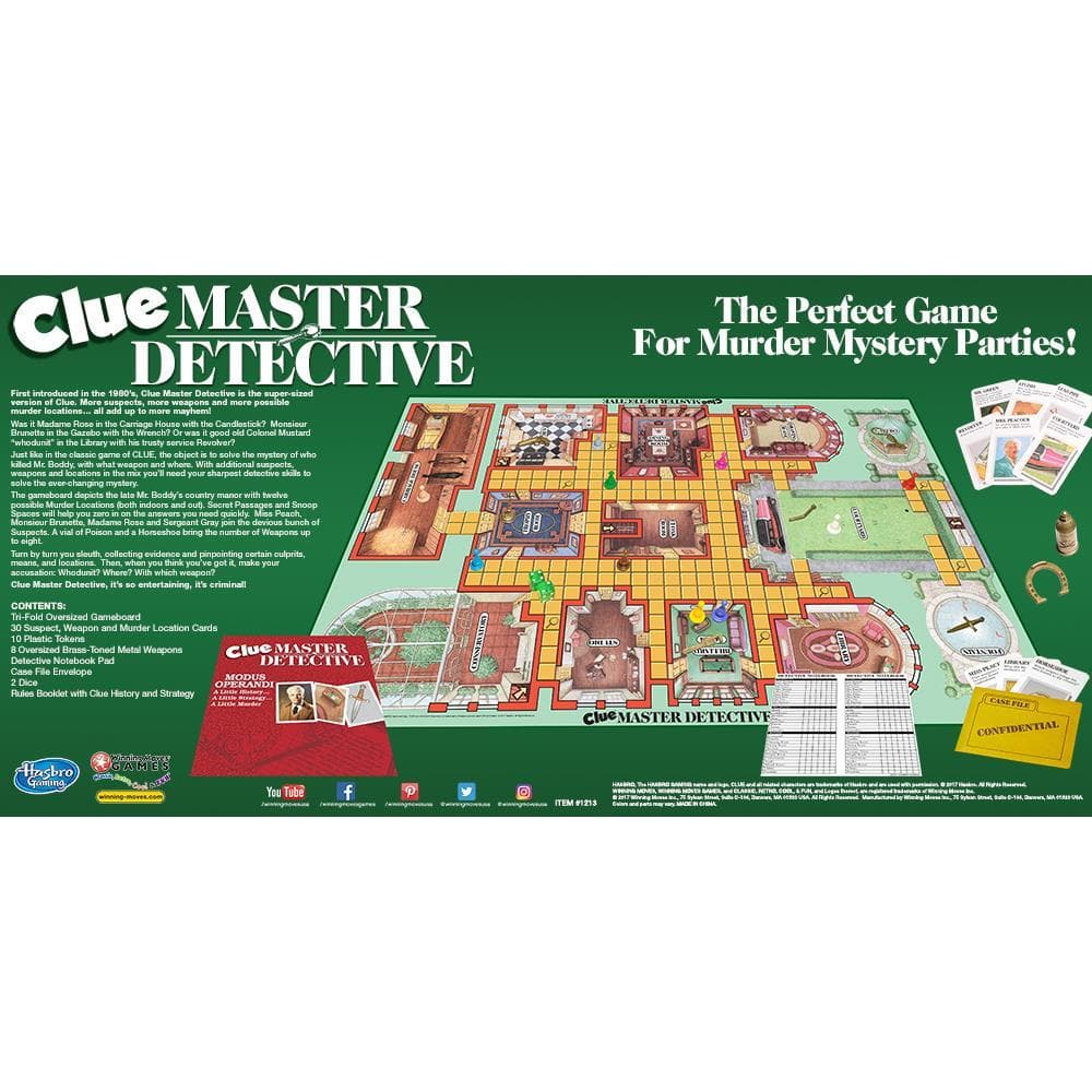 Clue Master Detective Back Image