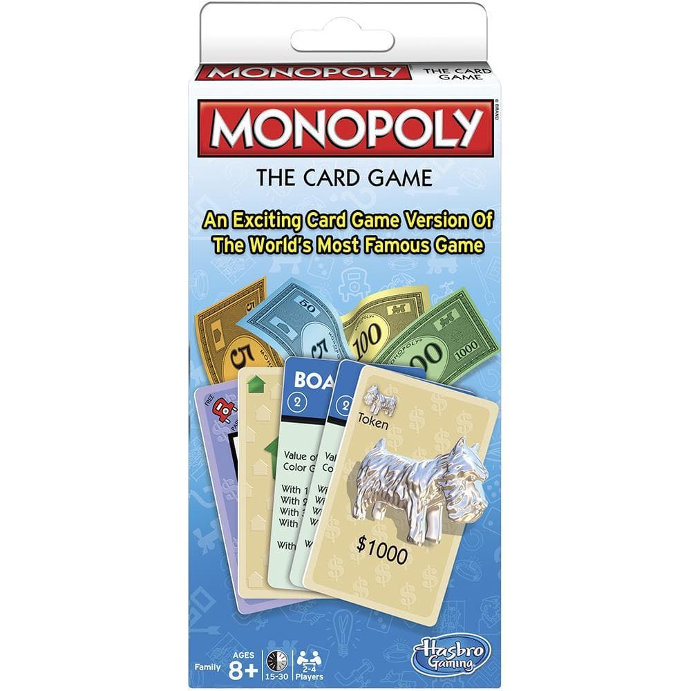 Monopoly the Card Game Packaging Calendar Club