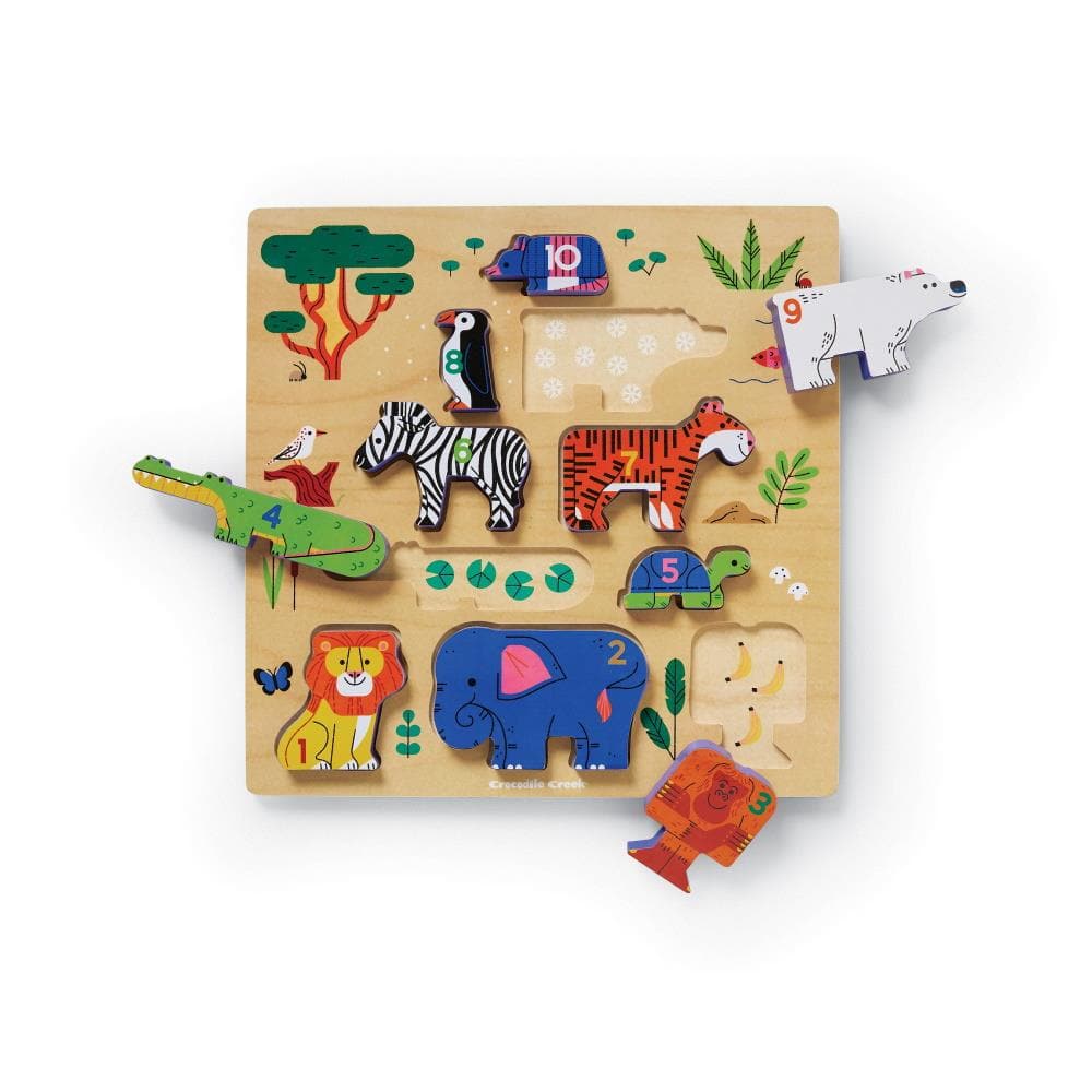 Wood Stacking Puzzles 123 Zoo product image