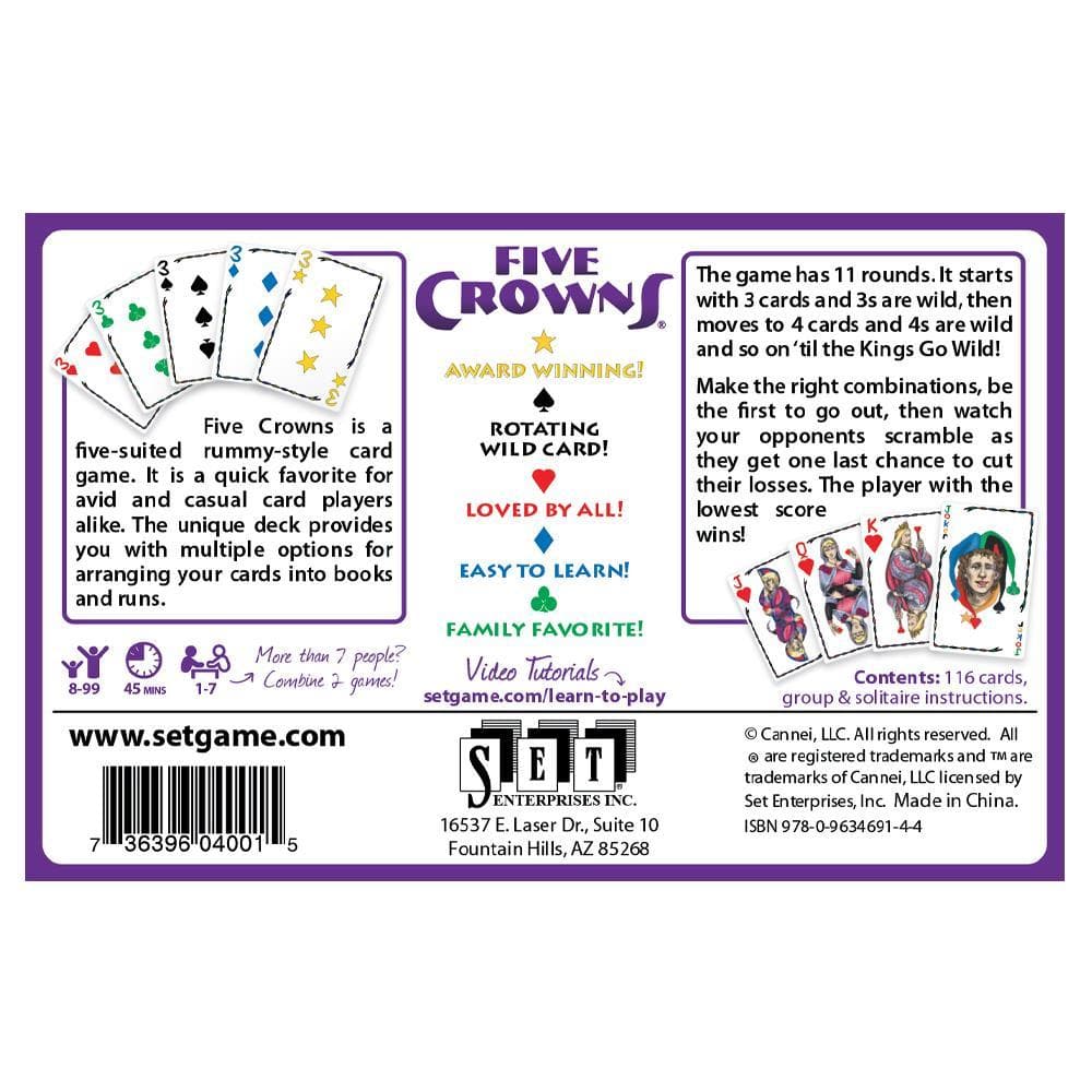 Five Crowns Card Game - Calendar Club Canada
