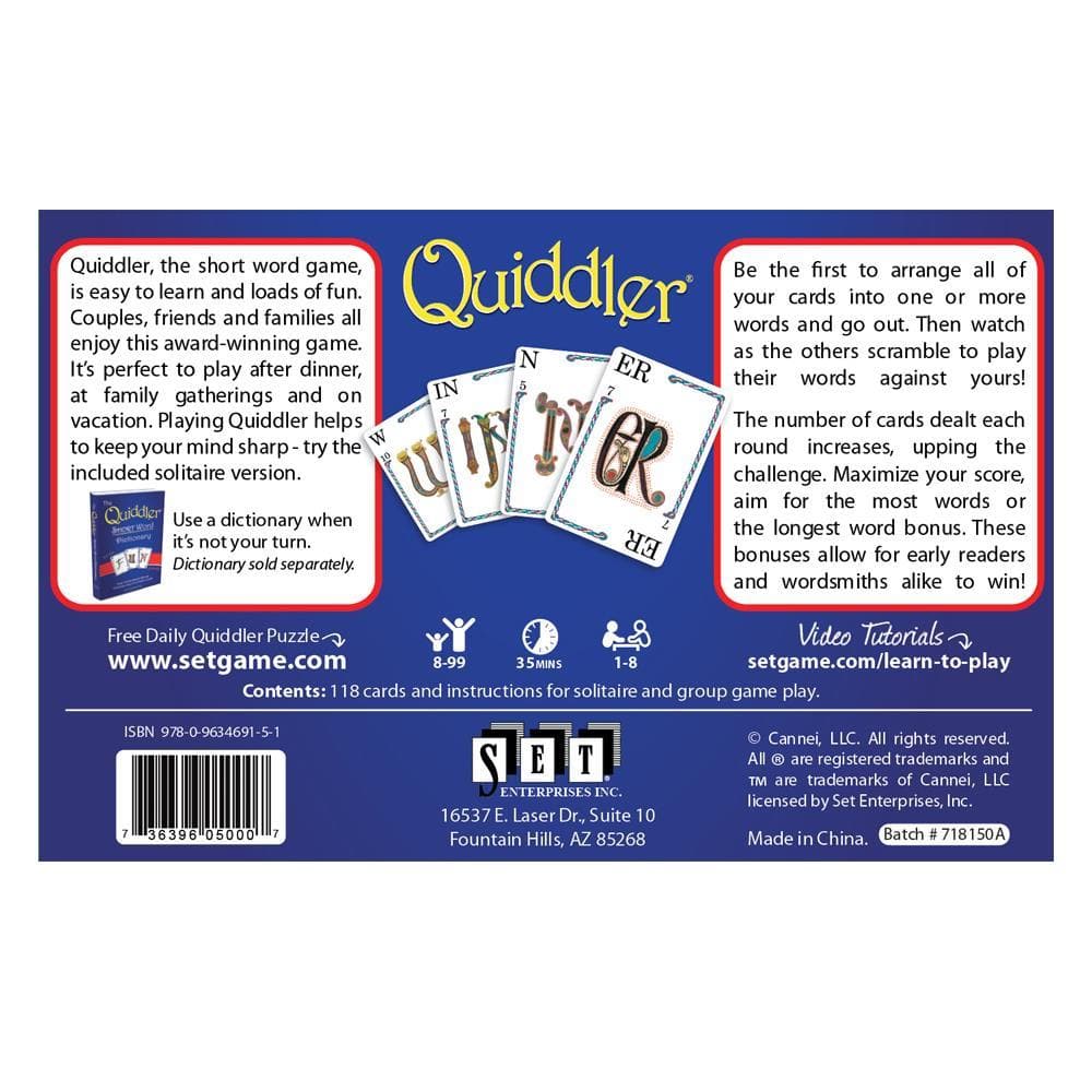 Quiddler Cards - Calendar Club Canada