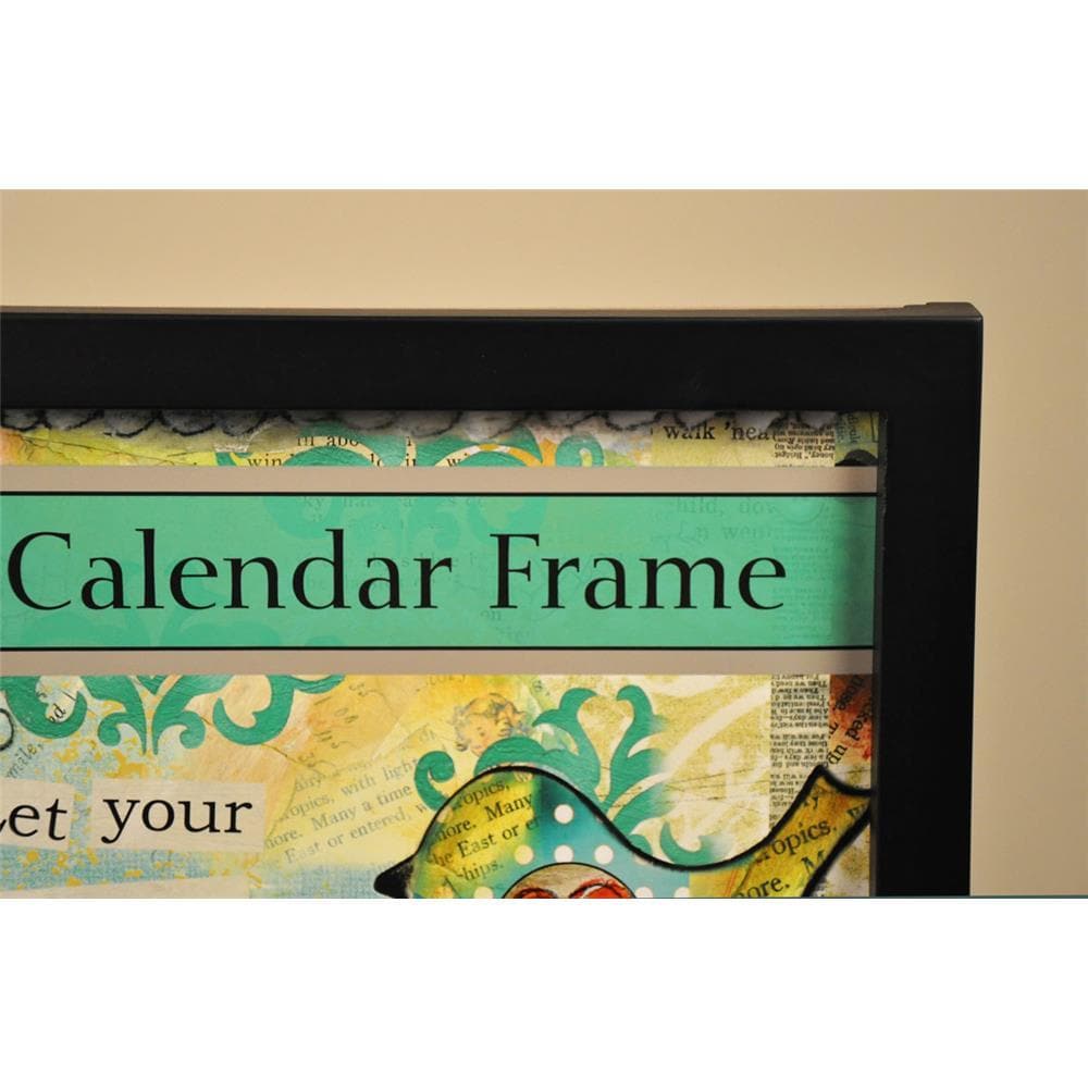 Black Contemporary Wooden Calendar Frame