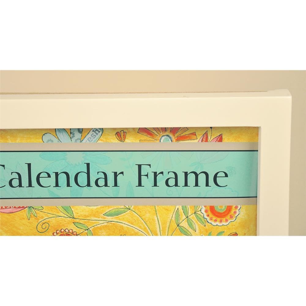 White Contemporary Wooden Calendar Frame