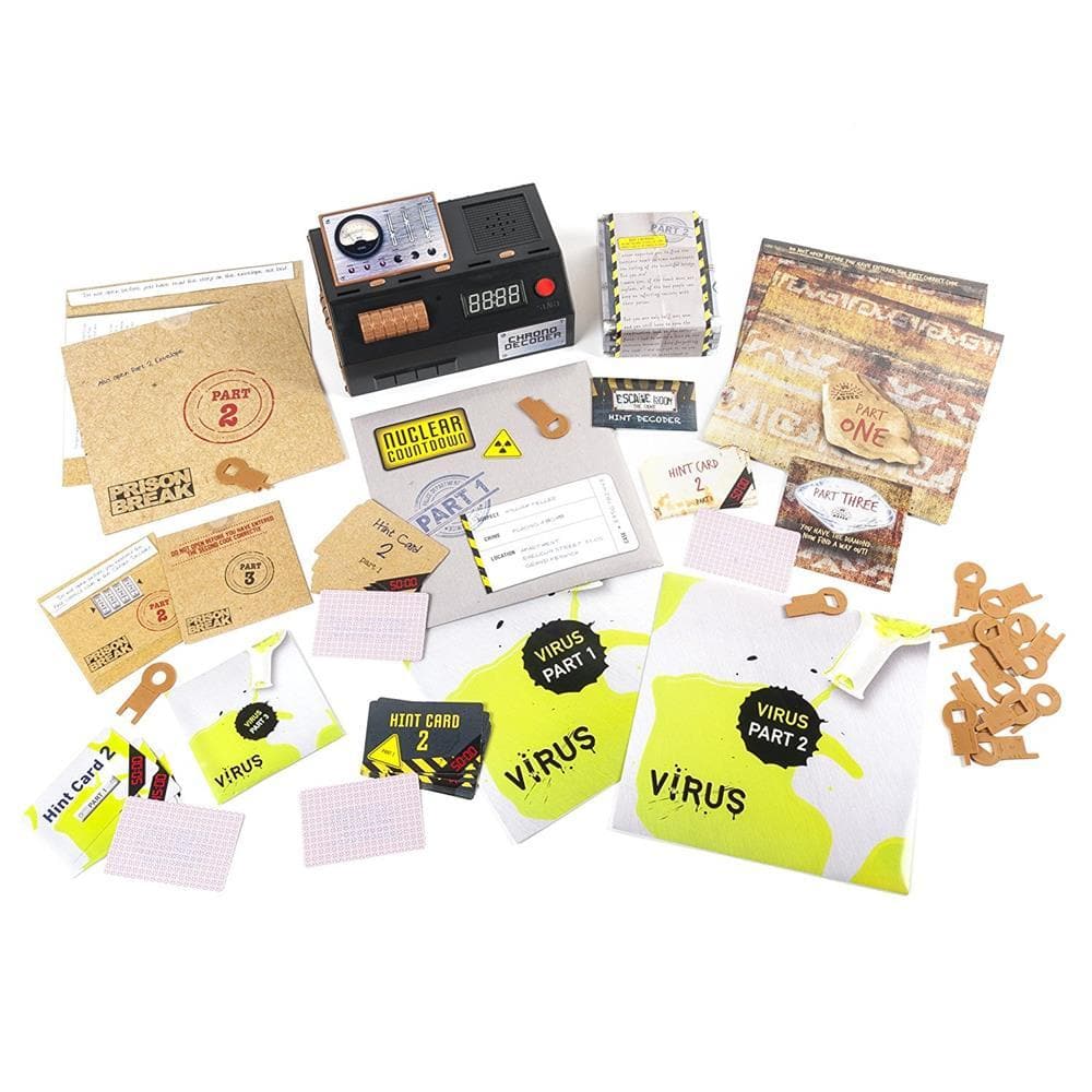 Escape Room The Game Contents Clue kits and cards product image