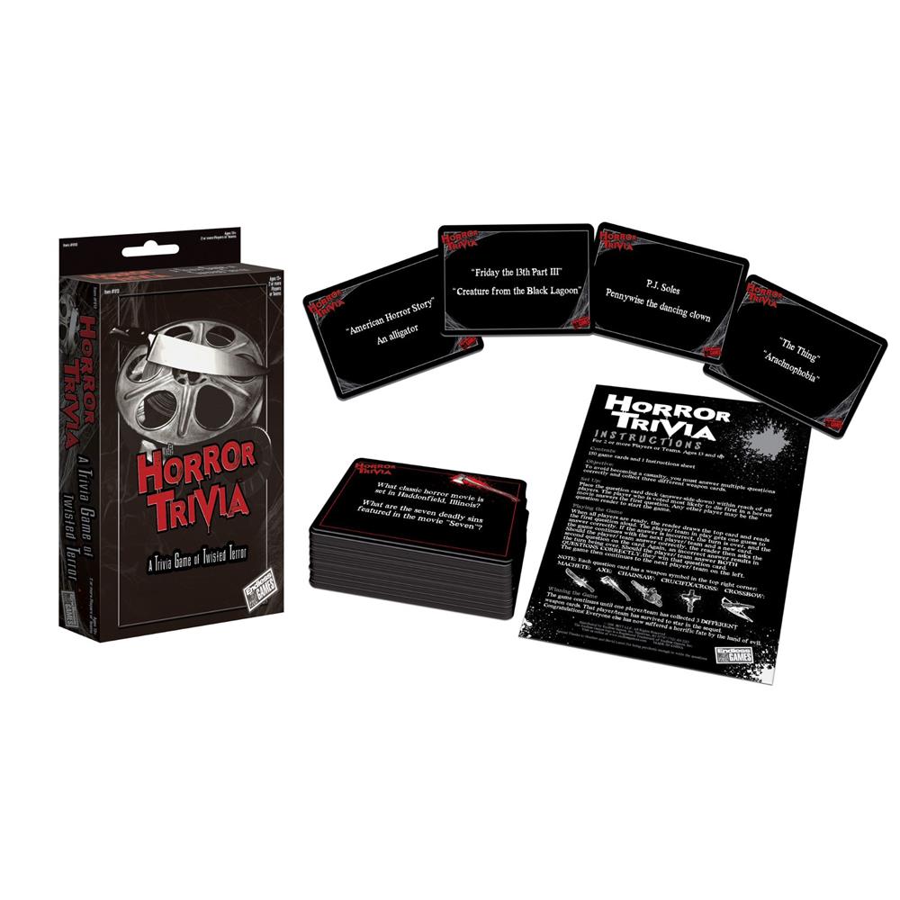 Horror Trivia Travel Card Game