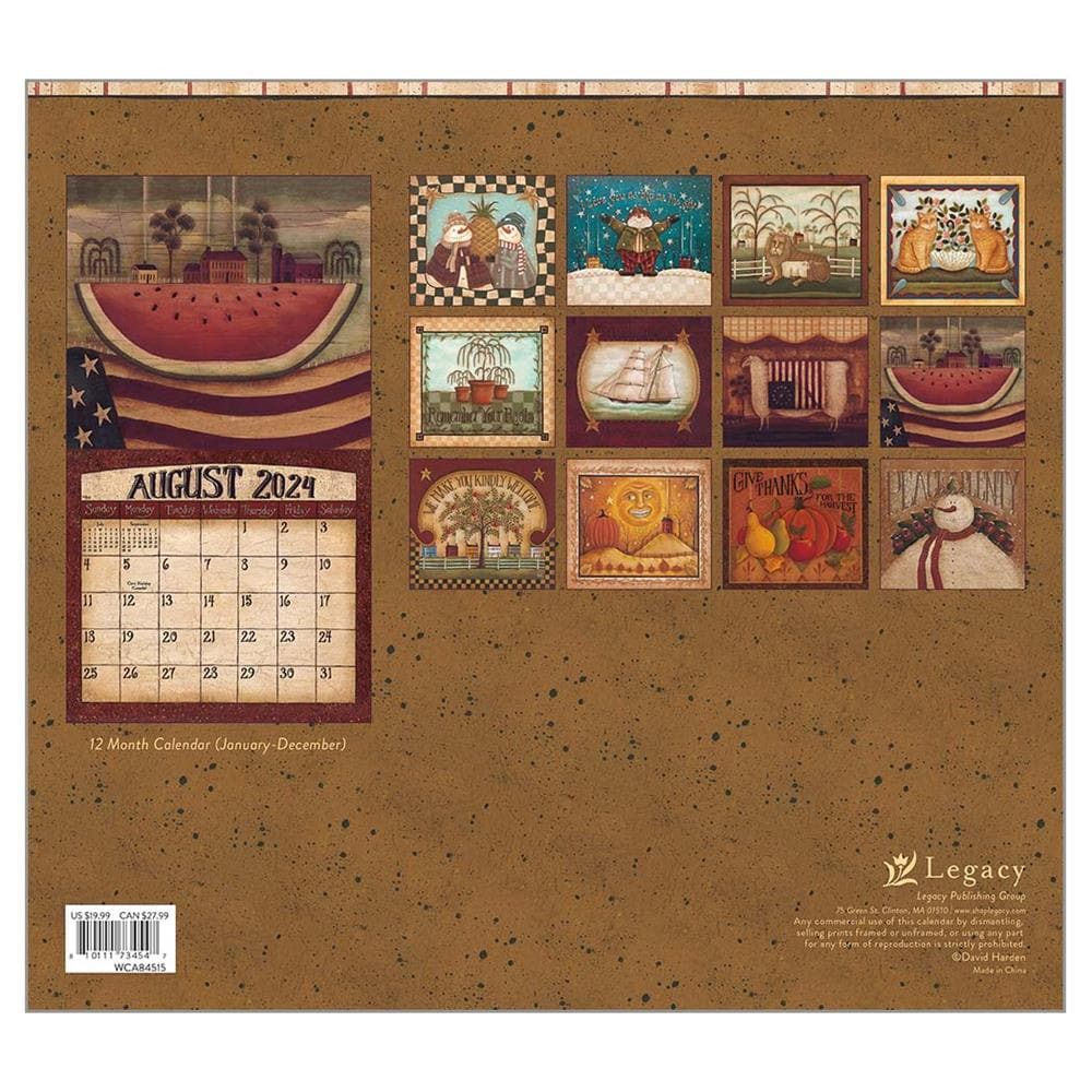 Folk Art 2024 Wall Calendar  product image
