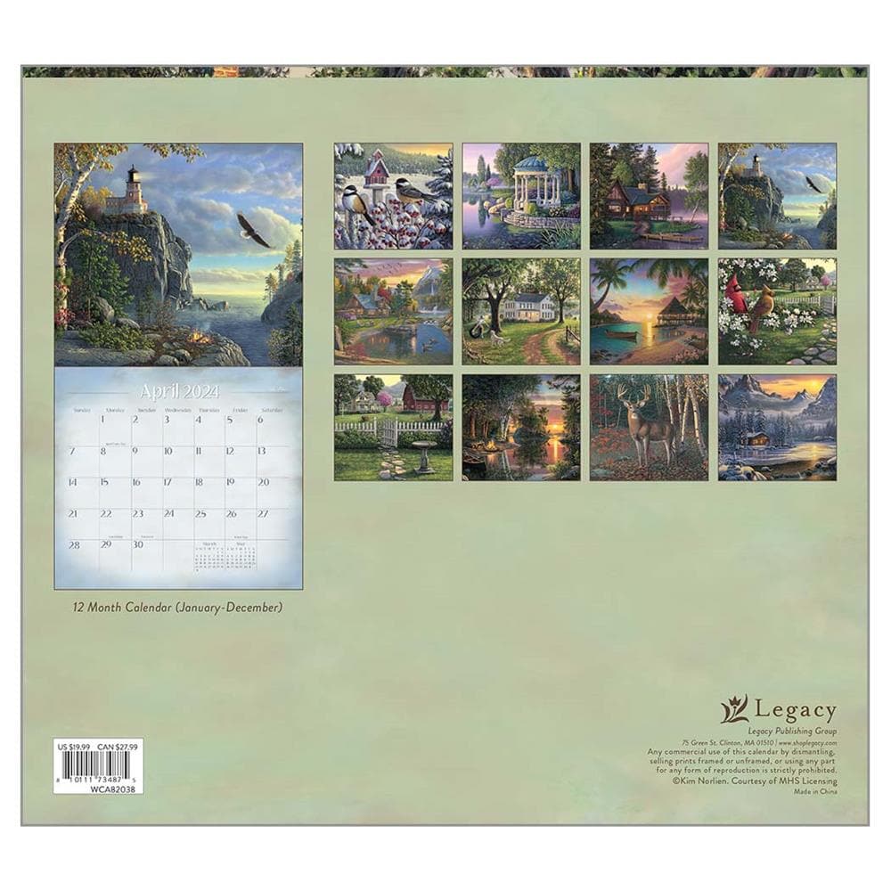 Peace and Tranquility 2024 Wall Calendar  product image
