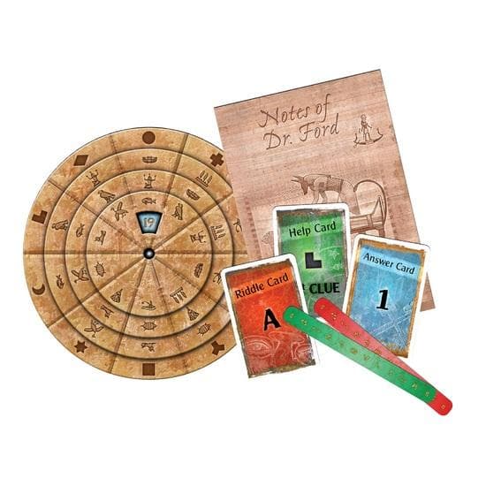 Exit Pharaohs Tomb Escape Room Board Game Contents image